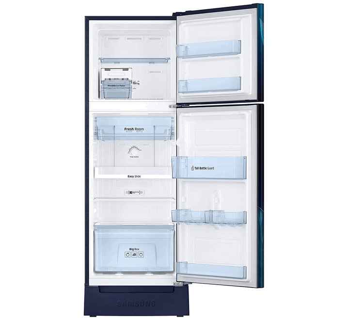 Samsung 253 L 2 Star Inverter Frost-Free Double Door Refrigerator (RT28T31429U/HL Paradise Blue Base Stand with Drawer)